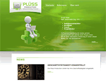 Tablet Screenshot of pluess-production.ch